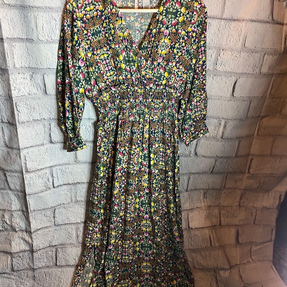 EVIE V-neck floral maxi dress. NWT